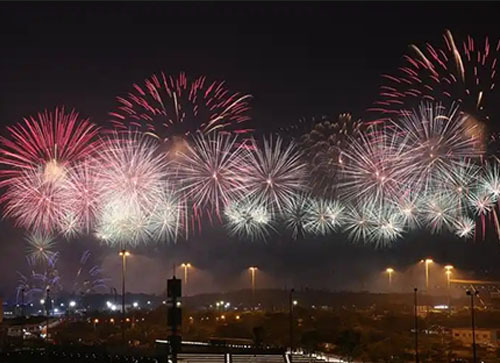 溆浦县焰火晚会